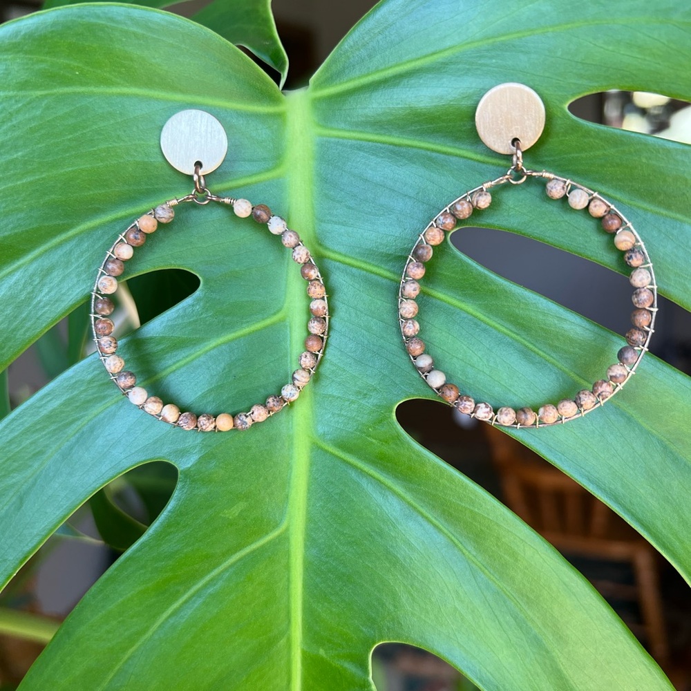 Earthy hoops